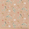 Algodón estampado CELESTE Rosa / Coral